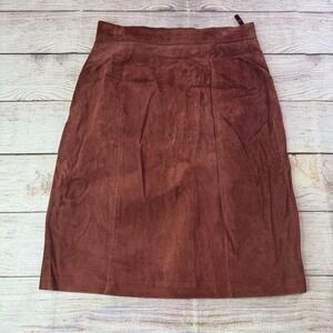 BB‎ Dakota Vintage Suede Skirt 11/12 Broken Zipper Tab